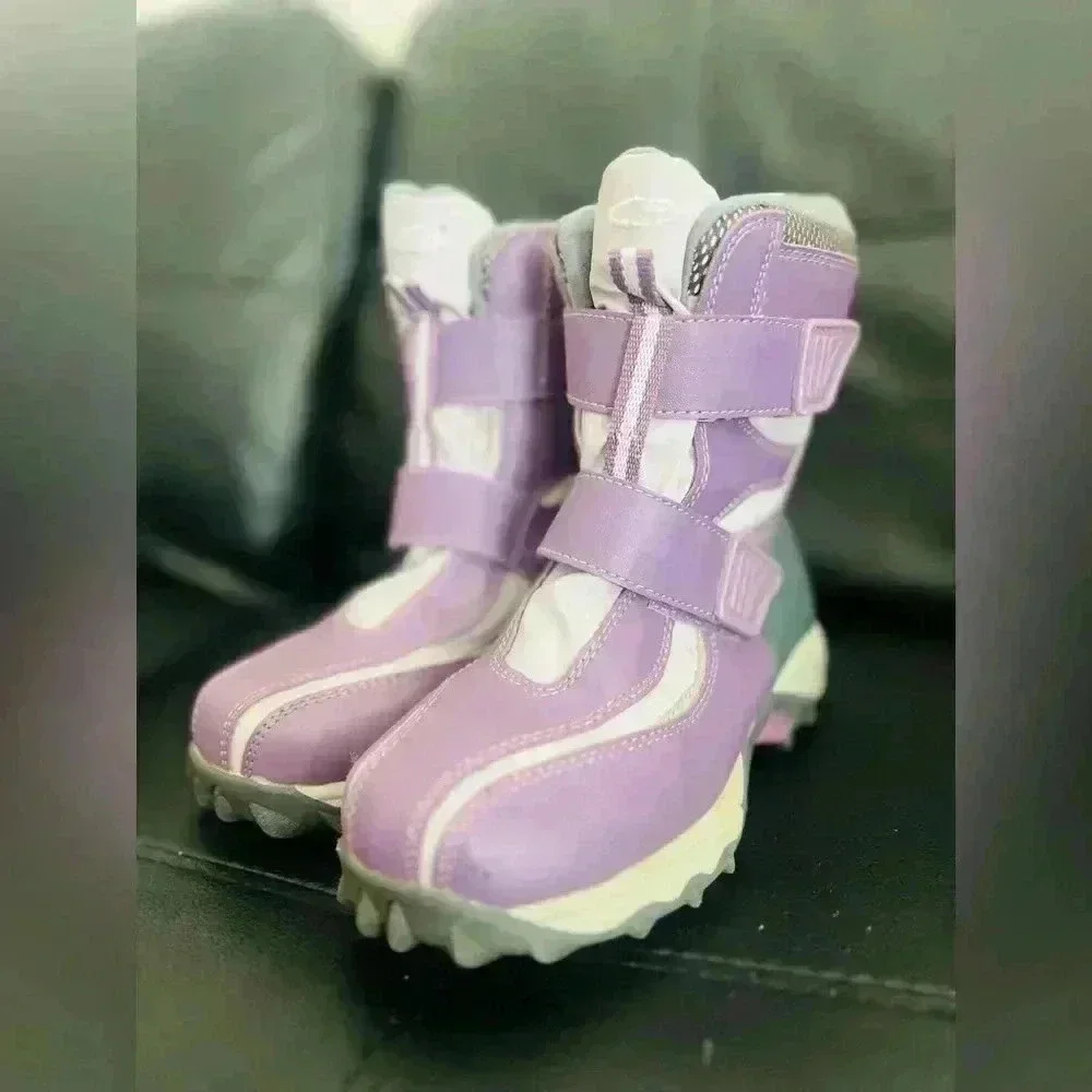 Girl's Purple Winter Snow Boots 